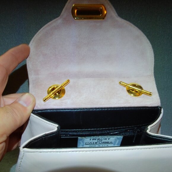 Frenchy of California- Pink Leather Evening Bag - Picture 2 of 3